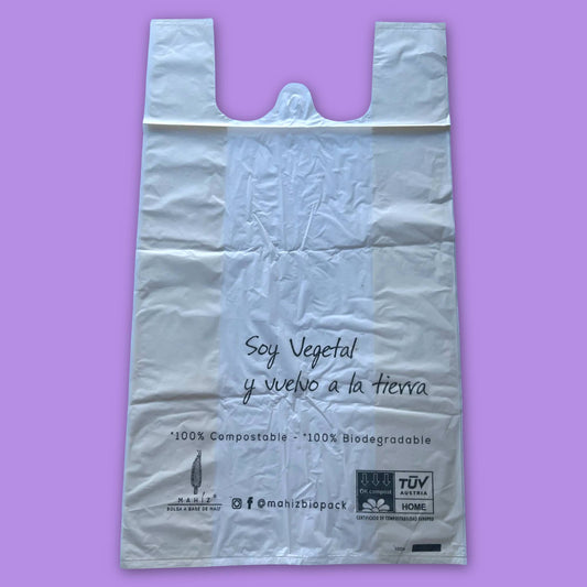 Bolsas Biodegradables M30 MAHÍZ X 50UND. 28 x 50 + 7.5 cm