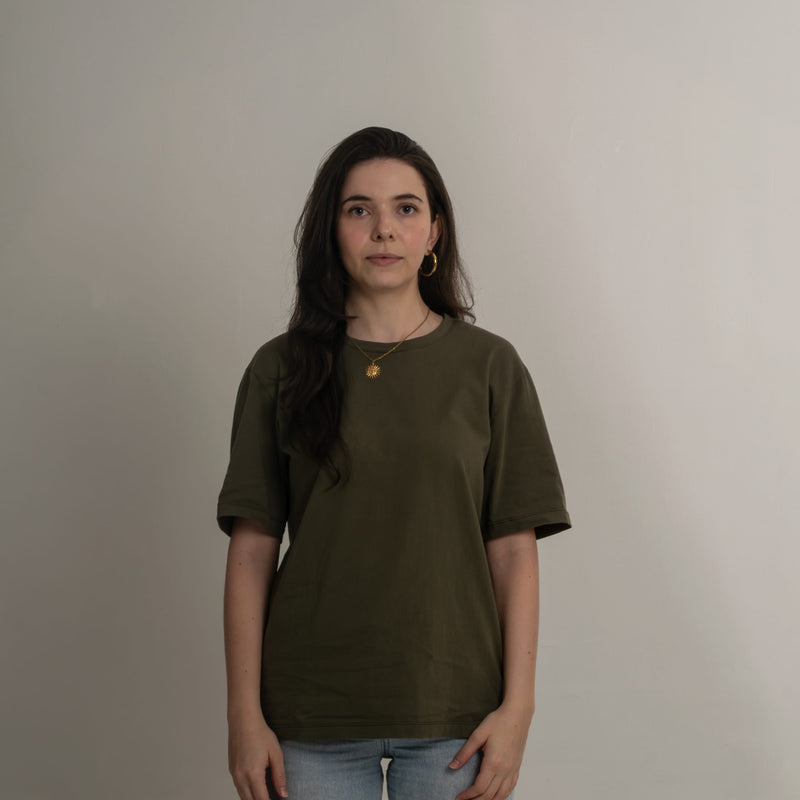 Camiseta Sacramento Verde Militar 100% Algodón Regular Fit Andante - Image 1