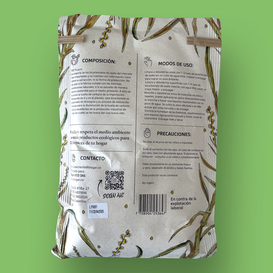 Bicarbonato de Sodio para la Limpieza 500 gr. Biogar