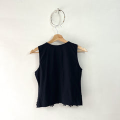 Blusa Negra Escotada Sisa Talla L