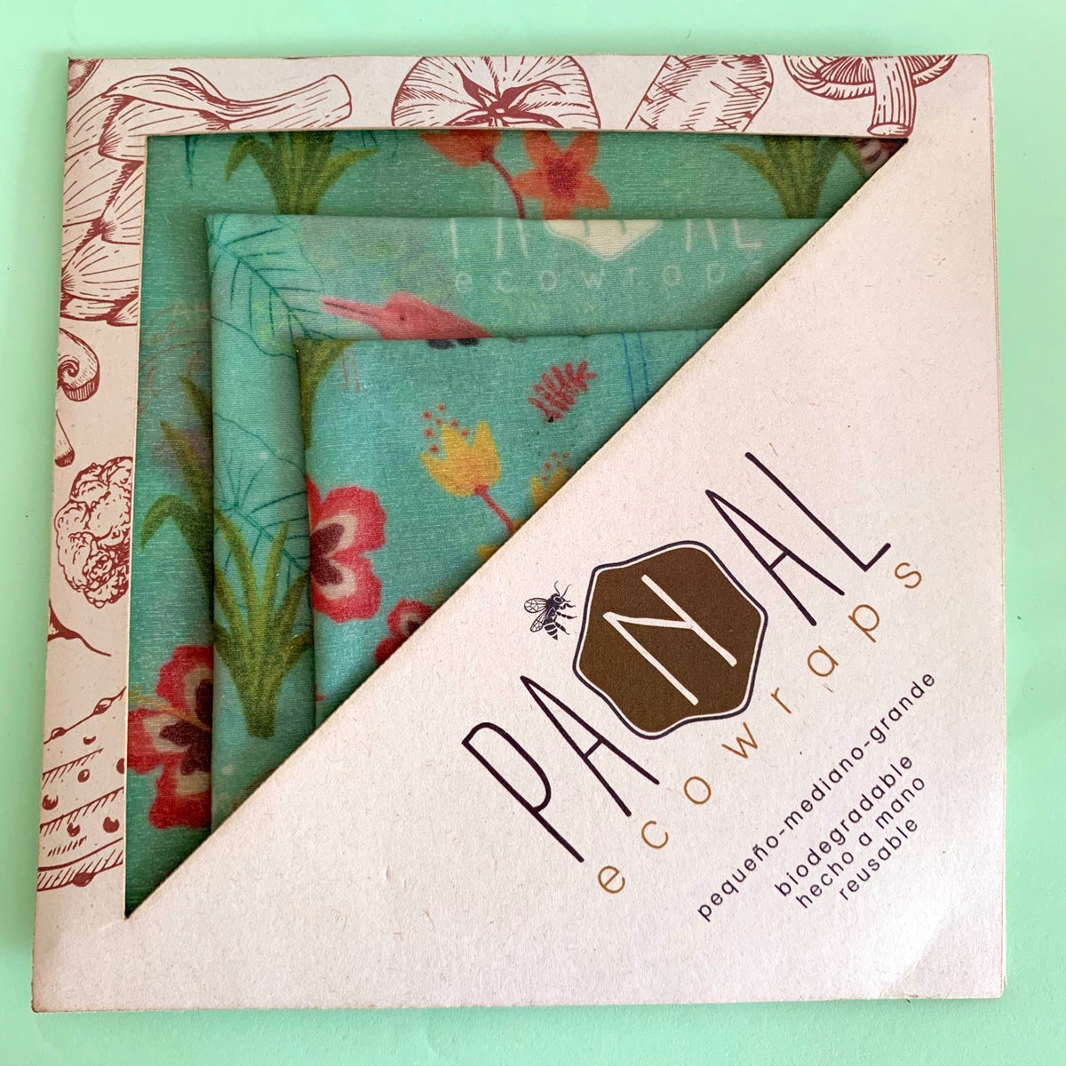 Envolturas para Alimentos Reutilizables Ecowraps Panal x 3 unidades