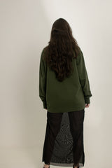 Buzo Tokio Verde Militar 100% Algodón Relaxed Fit Andante