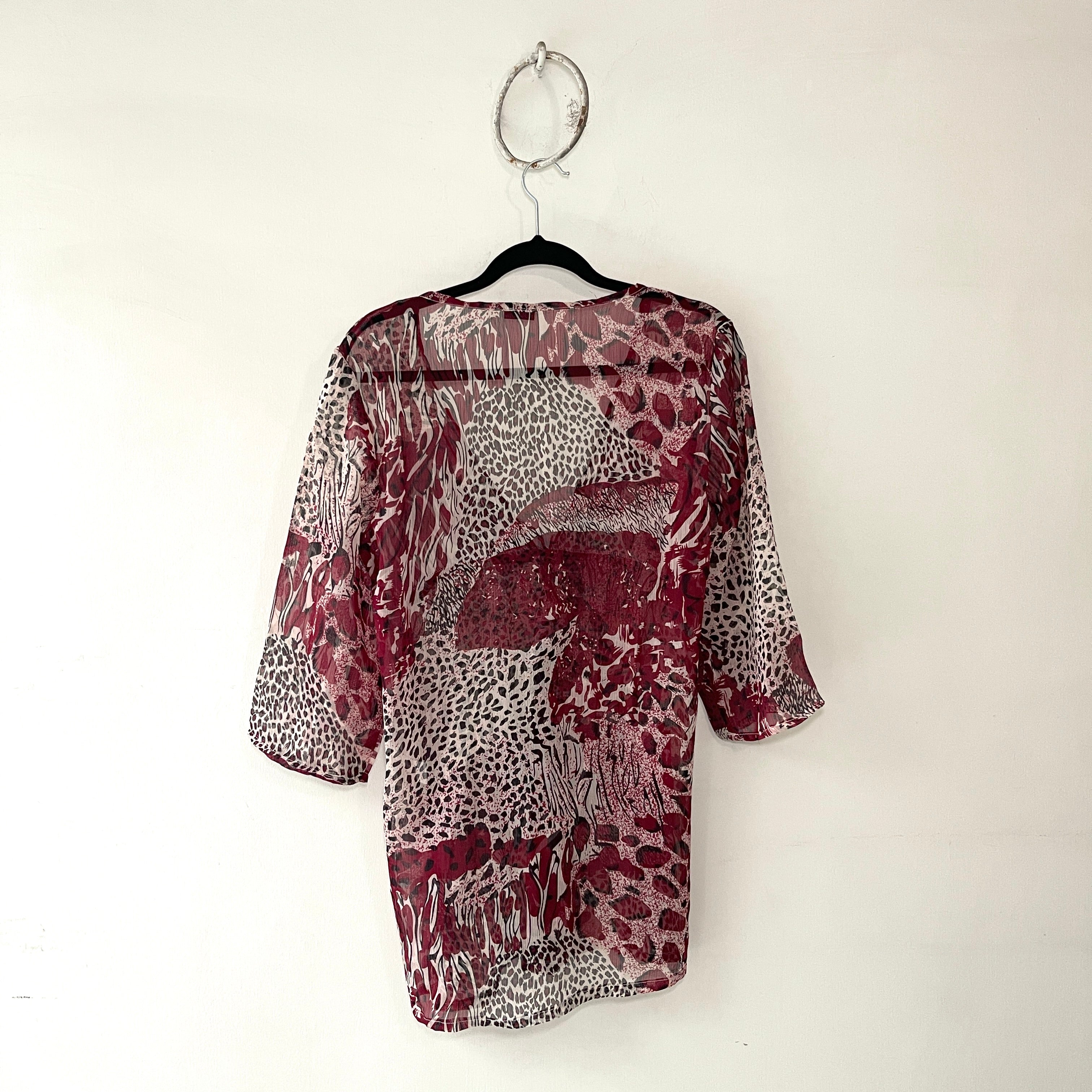 Camisa Indu Estampada Transparentosa
