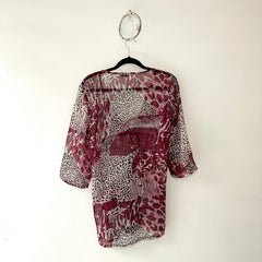 Camisa Indu Estampada Transparentosa