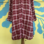 Camisa Leñadora Larga Roja y Blanco - Thumbnail 3