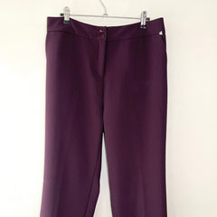 Pantalon Poliester Berenjena