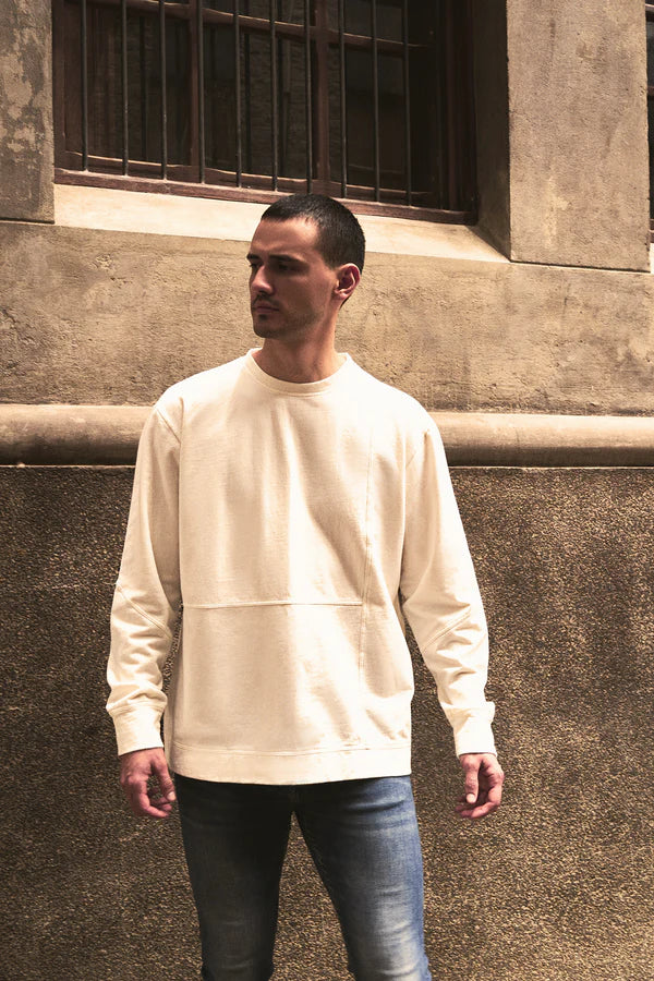 Buzo Tokio Crema 100% Algodón Relaxed Fit Andante