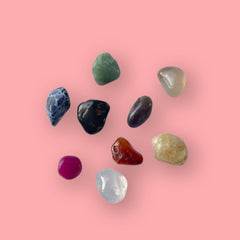 Set Cristales en Caja x 9   Ayurveda Ancestral