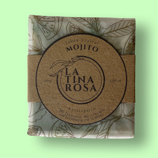 Jabón Vegetal Mojito 110 gr. La Tina Rosa