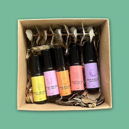 Perfume Unisex Roll On Caja x 5 Unidades Ayurveda Ancestral