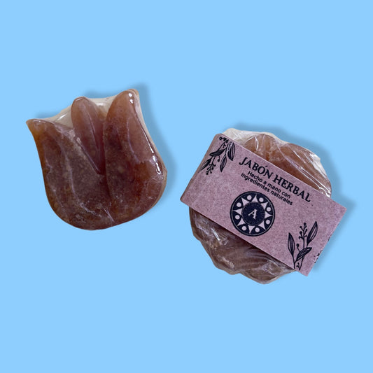 Jabón Natural de Caléndula Rosa y Miel 60 gr. Ayurveda Ancestral