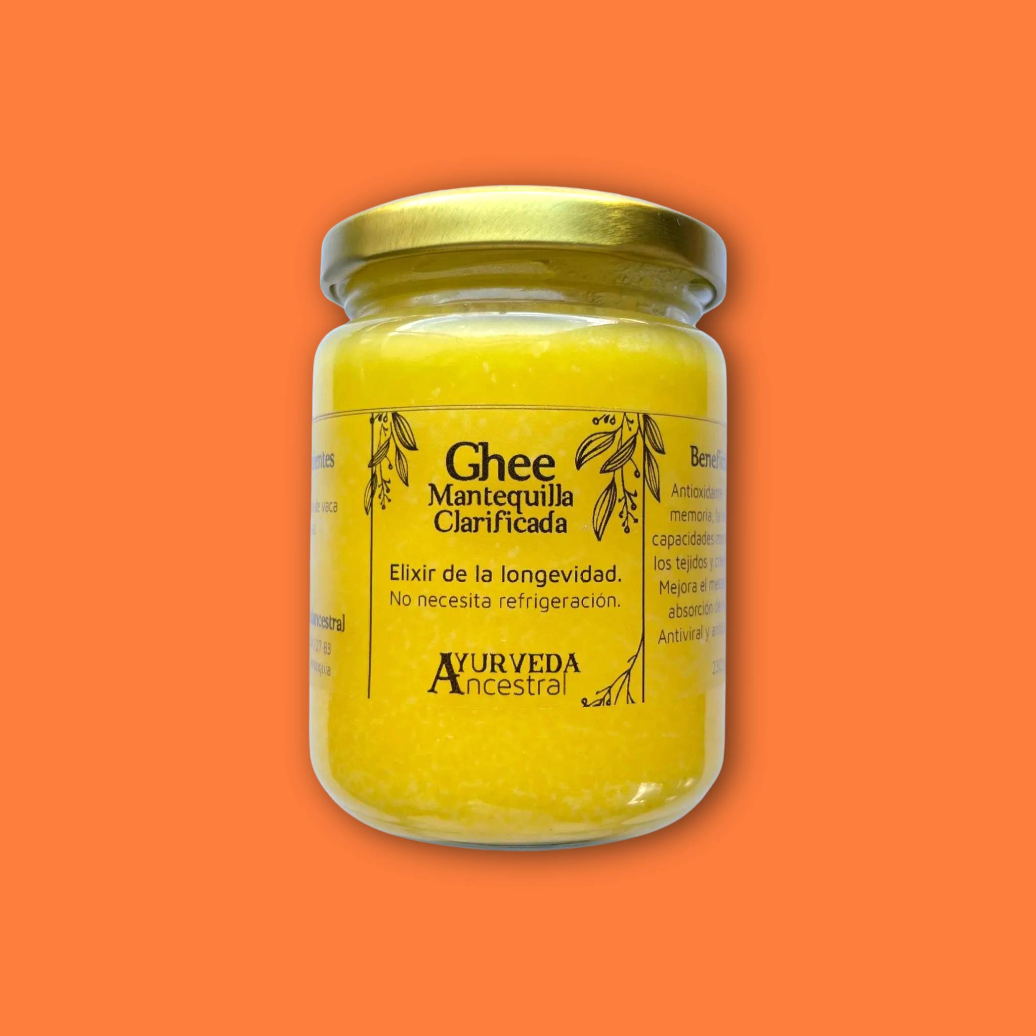 Ghee Mantequilla Clarificada 250 gr. Ayurveda Ancestral