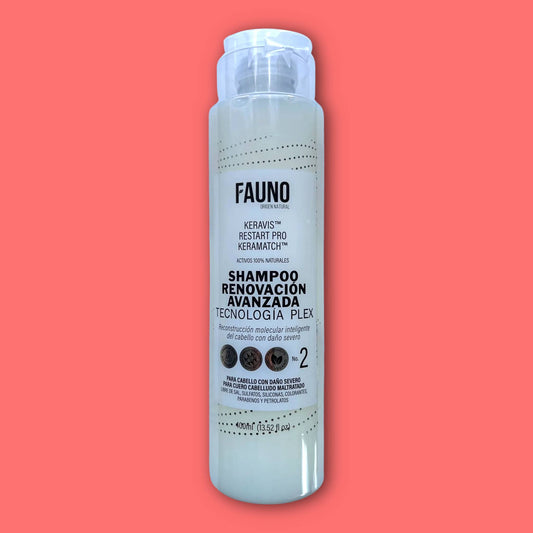 Shampoo Renovación Avanzada Tecnología Plex Fauno 400 ml.