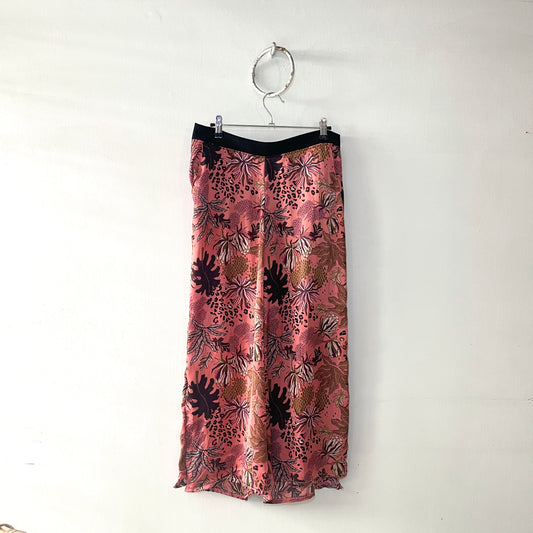 Pantalon  Estampado Satin Rosado