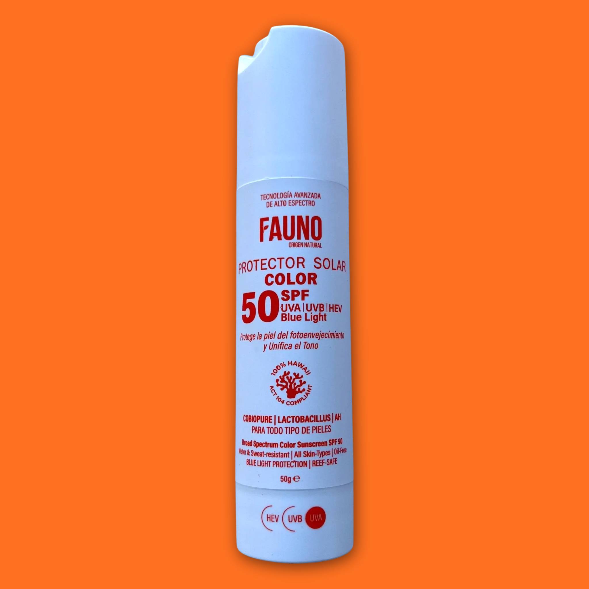 Protector Solar Color SPF50 50 ml. Fauno