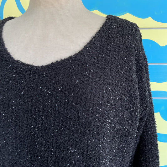 Buzo manga larga Negra Brillante