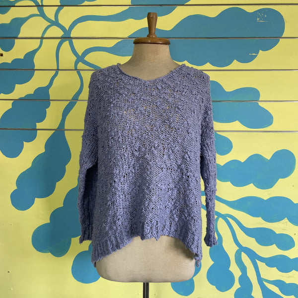 Saco Azul Tejido