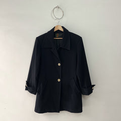 Abrigo Negro Paño Talla L