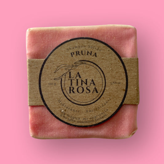 Shampoo Sólido Pruna 110 gr. La Tina Rosa