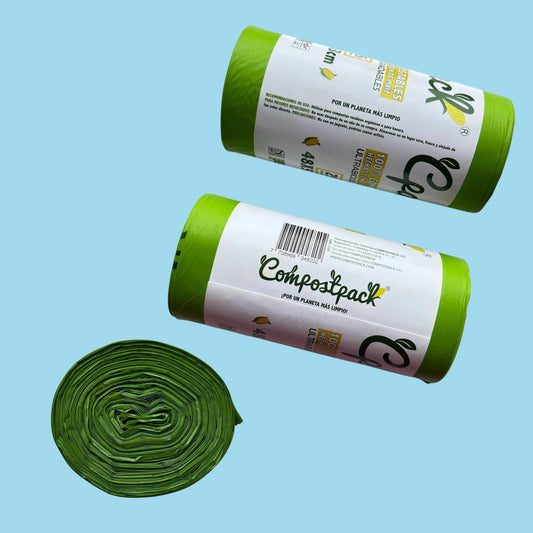 Bolsas Biodegradables Medianas Compostpack x 25 Und. 48x53 cm