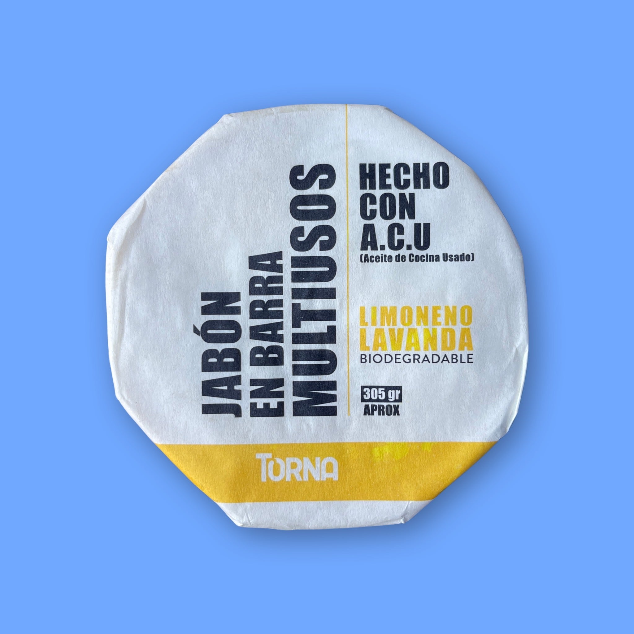 Jabón en Barra Multiusos Circular Torna 305 gr.