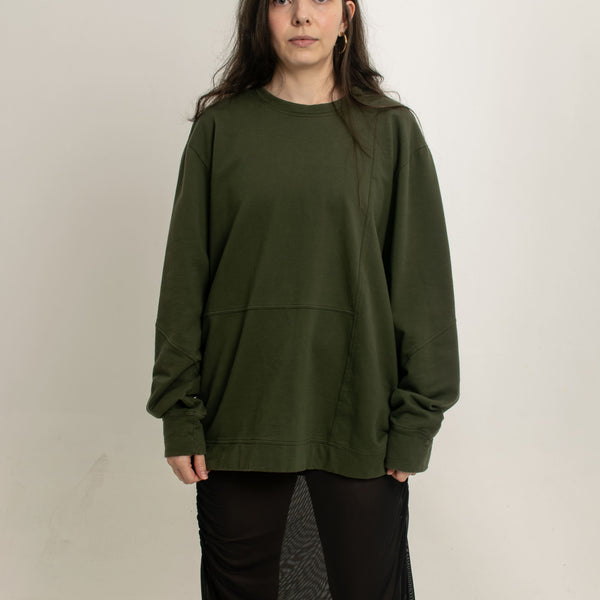 Buzo Tokio Verde Militar 100% Algodón Relaxed Fit Andante