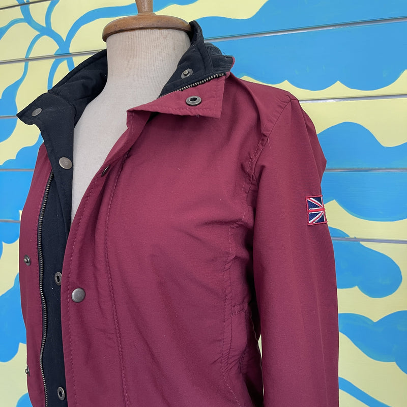 Chaqueta Capucha Doble Faz Vinotinto Waffer Victoria - Image 8