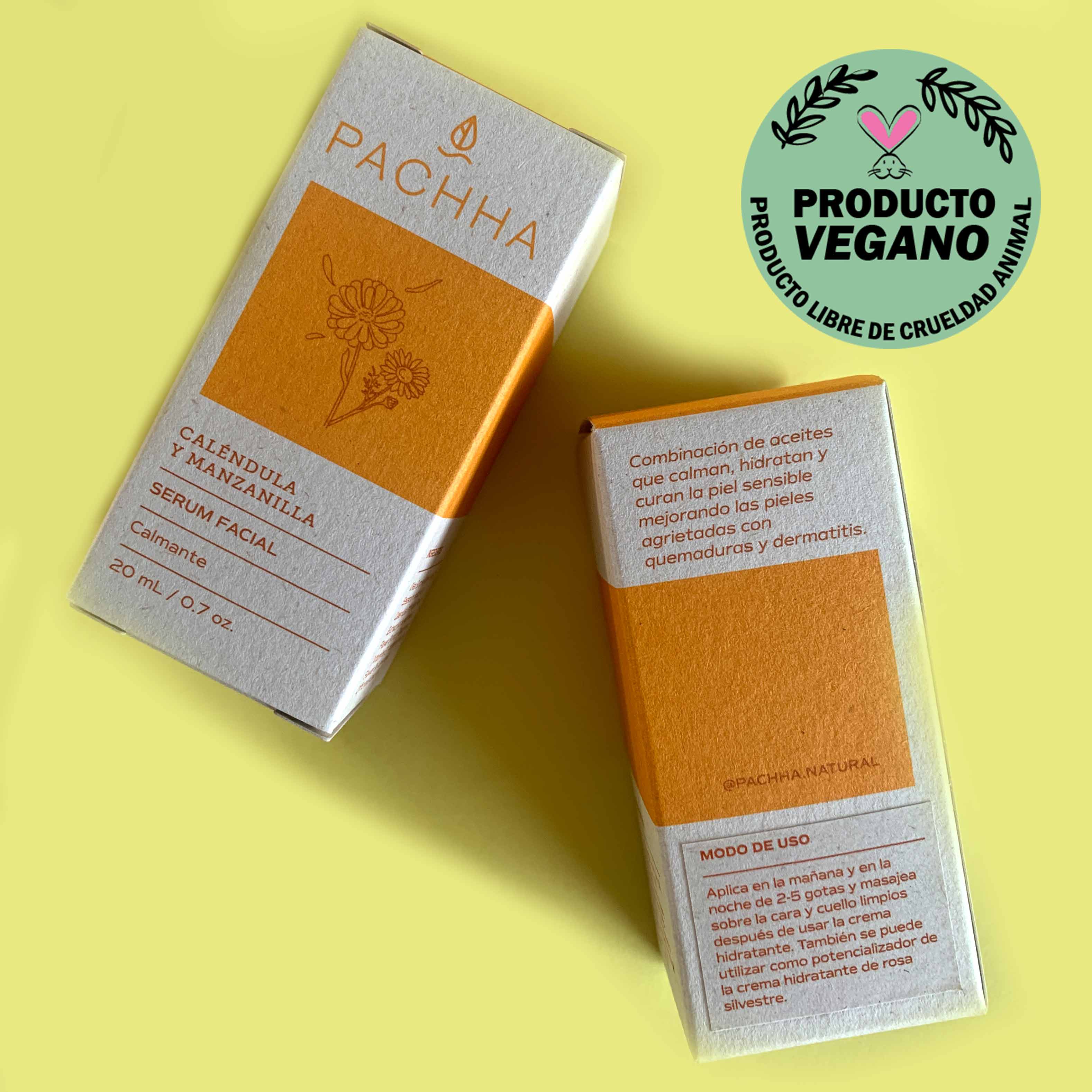 Sérum Facial Hidratante Calmante Pachha 20 ml.