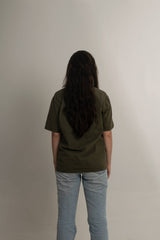 Camiseta Sacramento Verde Militar 100% Algodón Regular Fit Andante