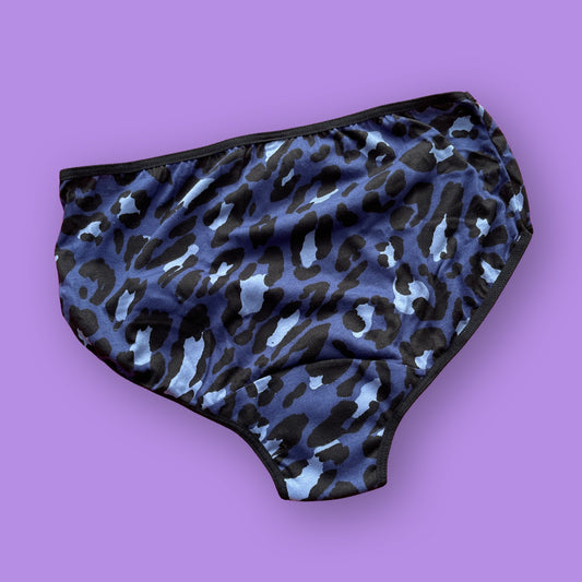 Panty para el Periodo Menstrual Animal Print Azul Xiua
