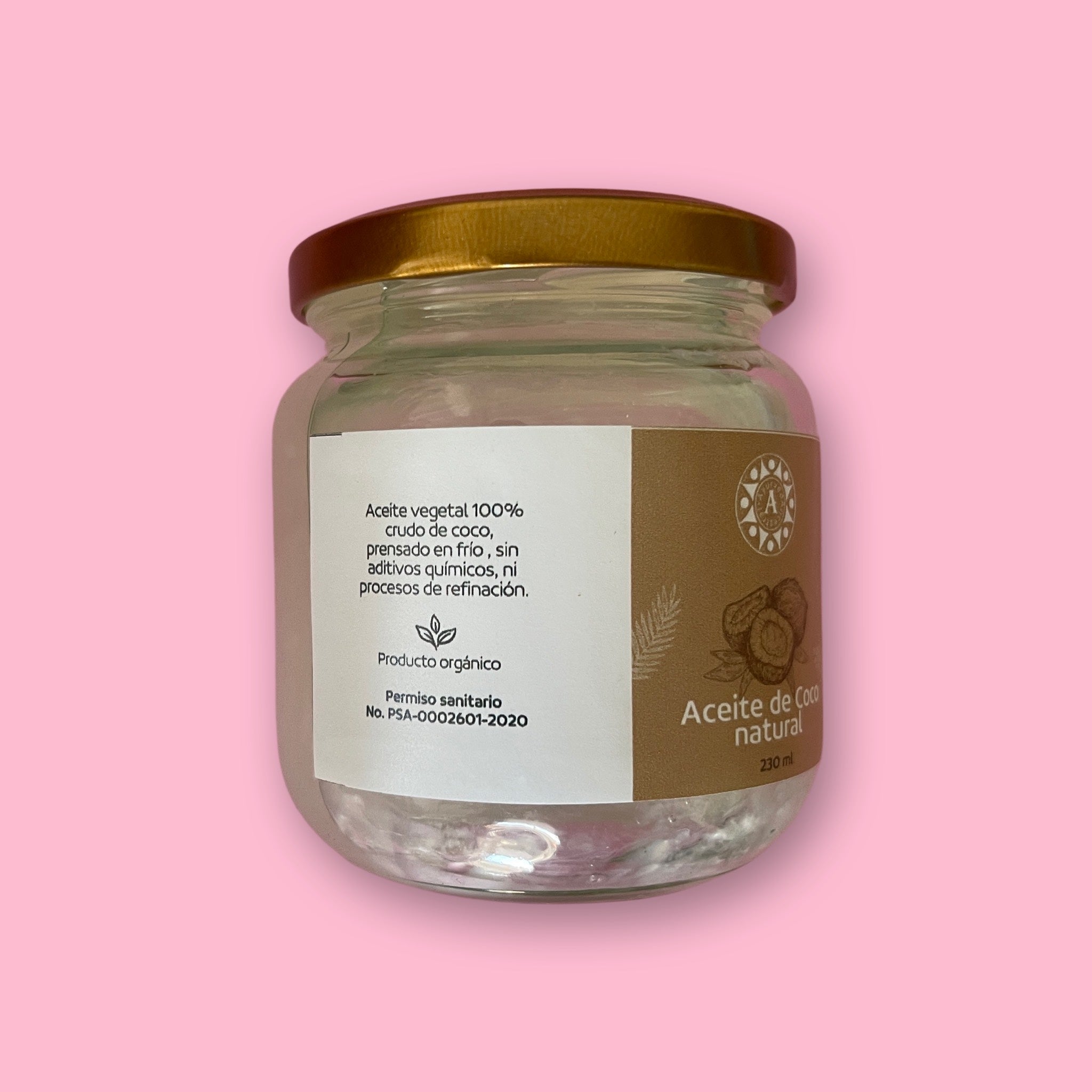 Aceite de Coco Natural 230 ml. Ayurveda Ancestral