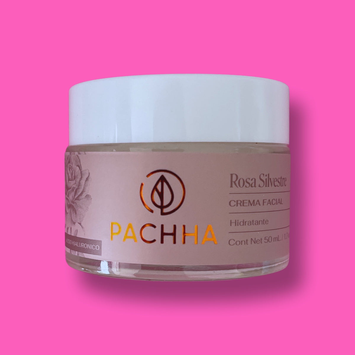 Crema Facial Hidratante Rosa Silvestre Pachha 50 ml.