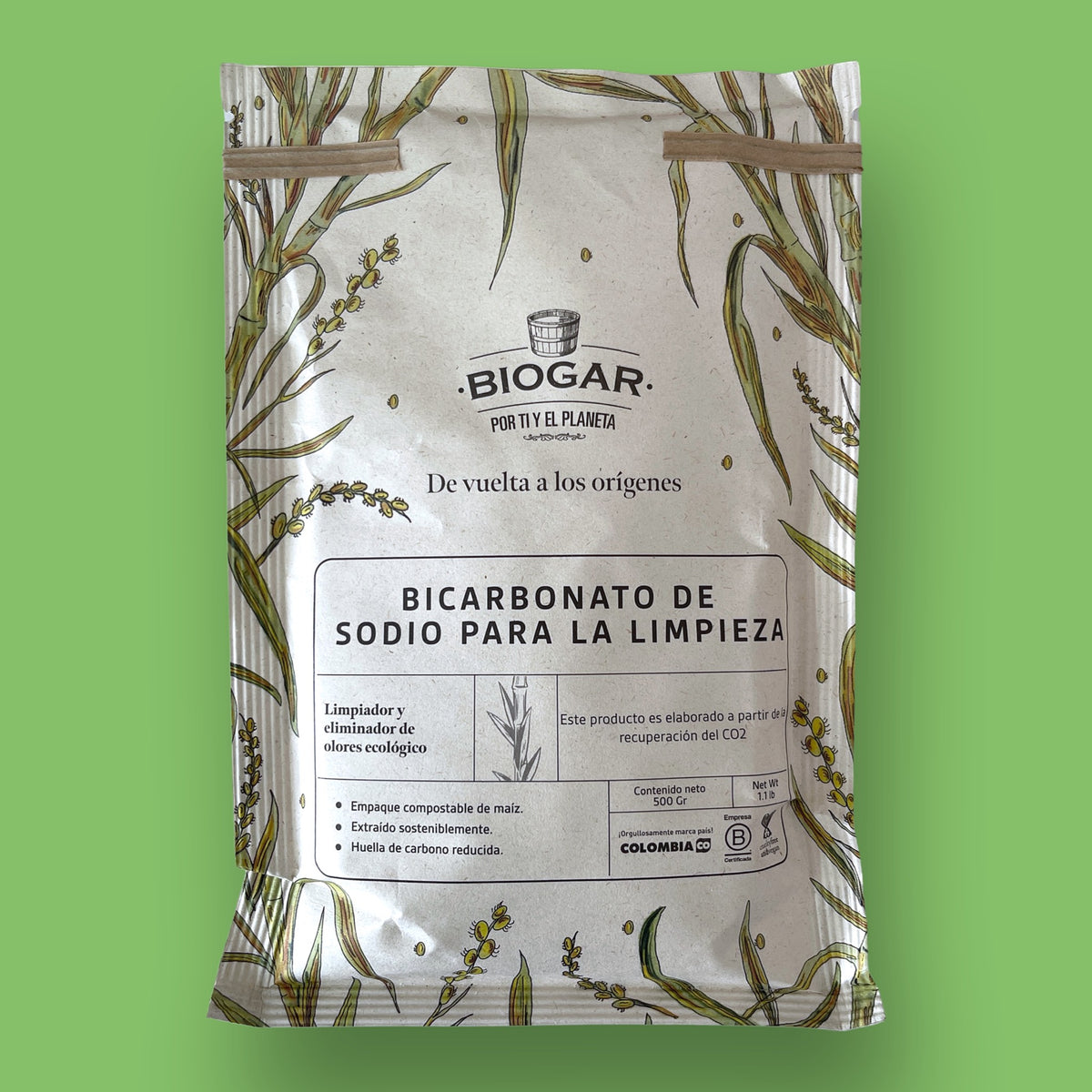 Bicarbonato de Sodio para la Limpieza 500 gr. Biogar