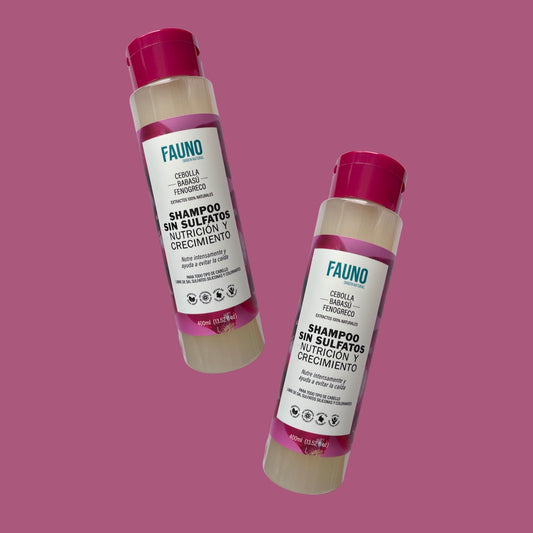 Shampoo Cebolla sin Sal Ultra Nutritivo Fauno 400 ml.