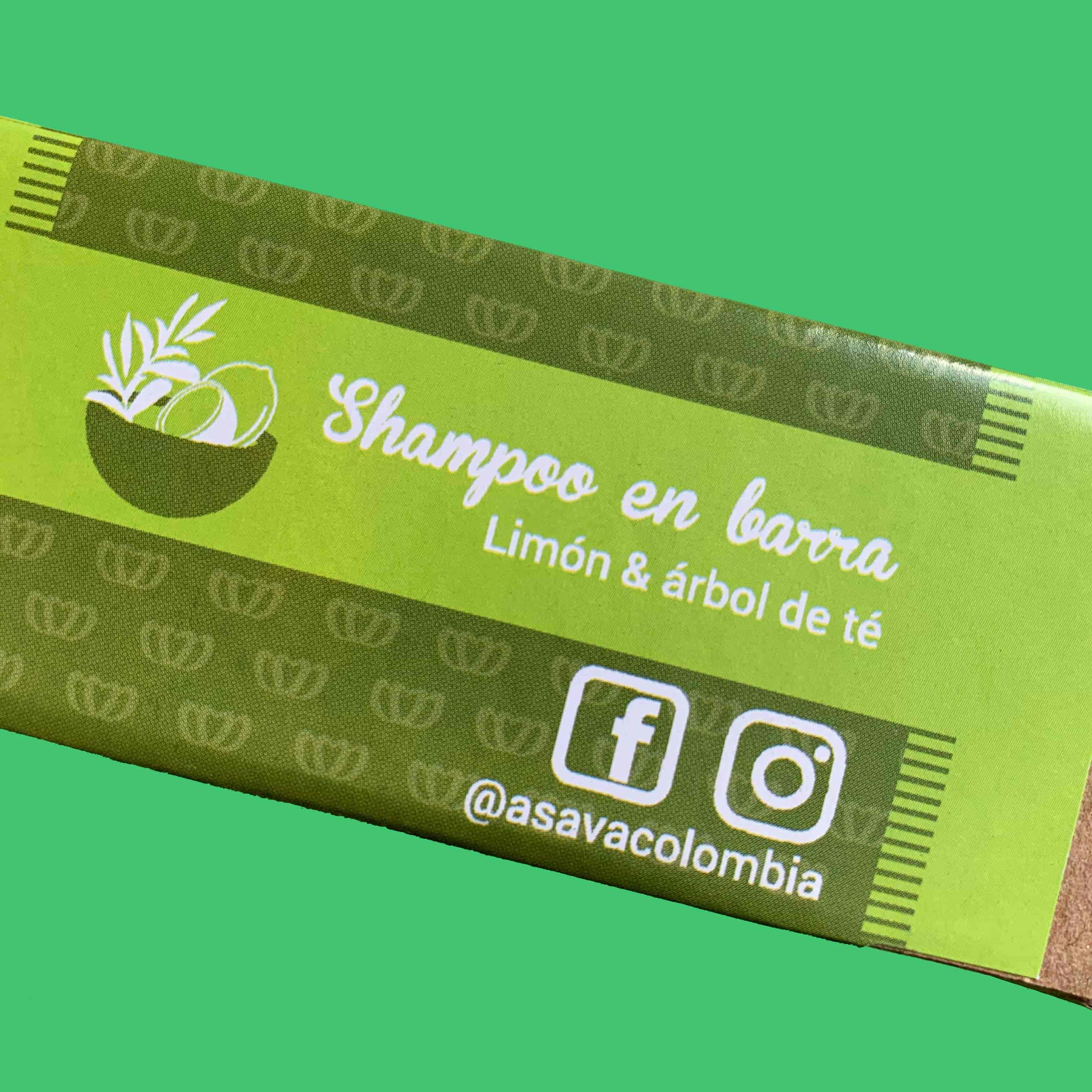 Shampoo en Barra para Cabello Graso  90 gr.  Asava