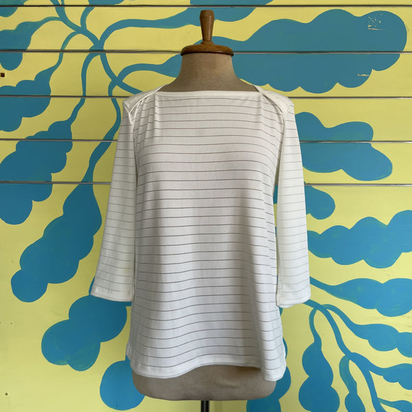 Camisa Media Manga Blanca