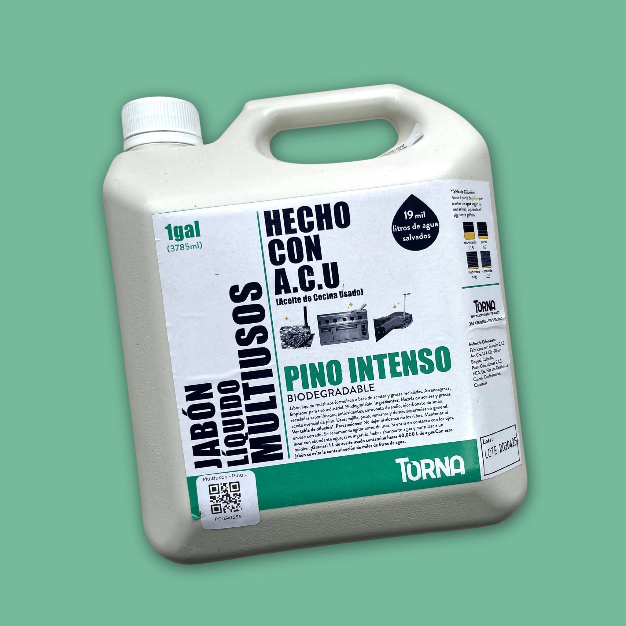 Jabón Líquido Multiusos Pino 3.785 ml. Torna