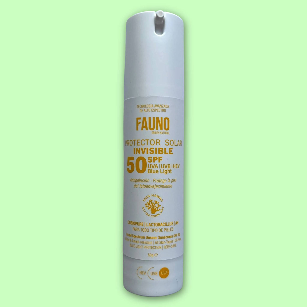 Protector Solar Invisible SPF50  50 ml. Fauno
