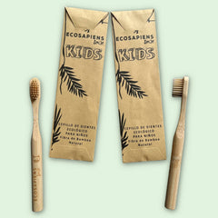 Cepillo de Dientes de Bambú para Niños Ecológico Ecosapiens