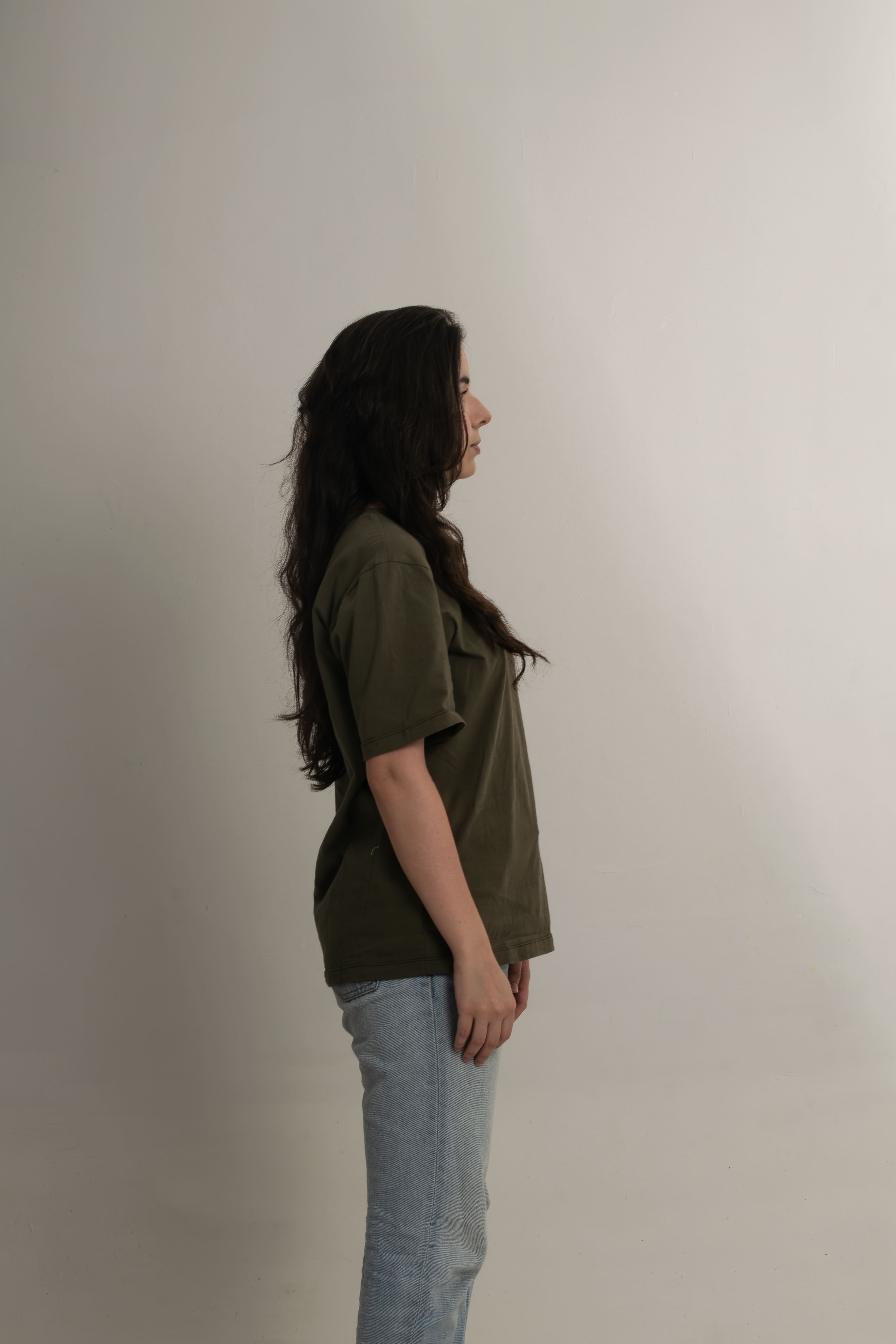 Camiseta Sacramento Verde Militar 100% Algodón Regular Fit Andante