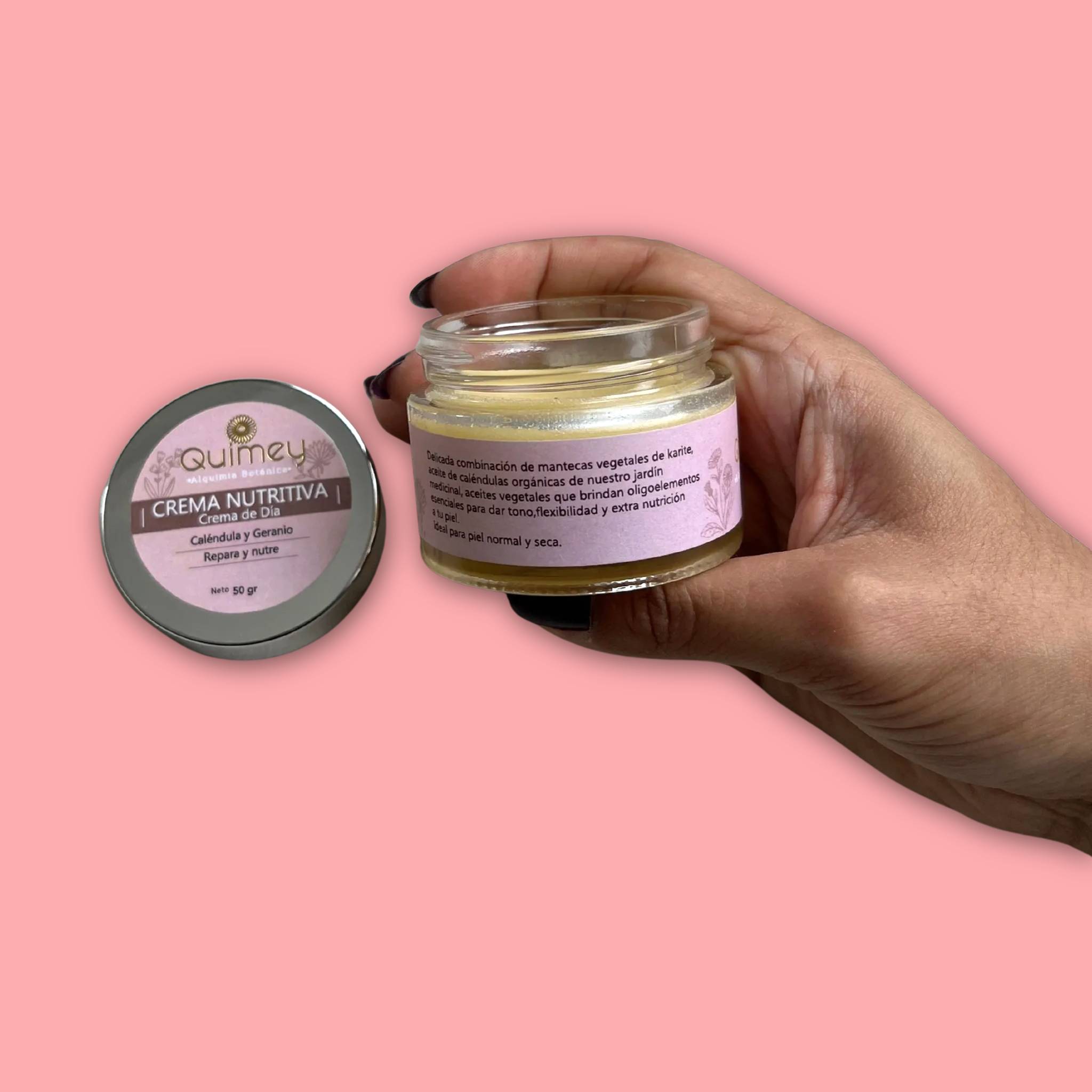 Crema Nutritiva de Día Caléndula y Geránio 50 gr. Quimey