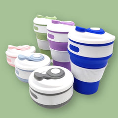 Vaso Plegable de Silicona para Café 350 ml. Ecosapiens