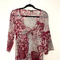 Camisa Indu Estampada Transparentosa