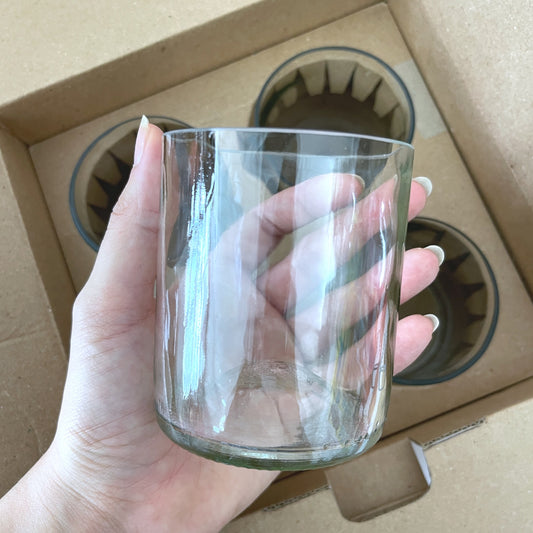 Vasos Cortos de Vidrio 8 Onz Set x 4 Gles