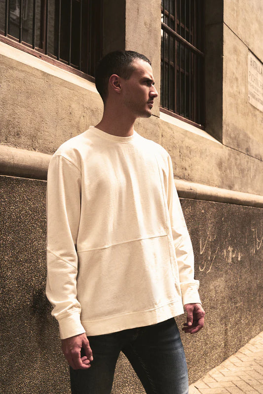 Buzo Tokio Crema 100% Algodón Relaxed Fit Andante