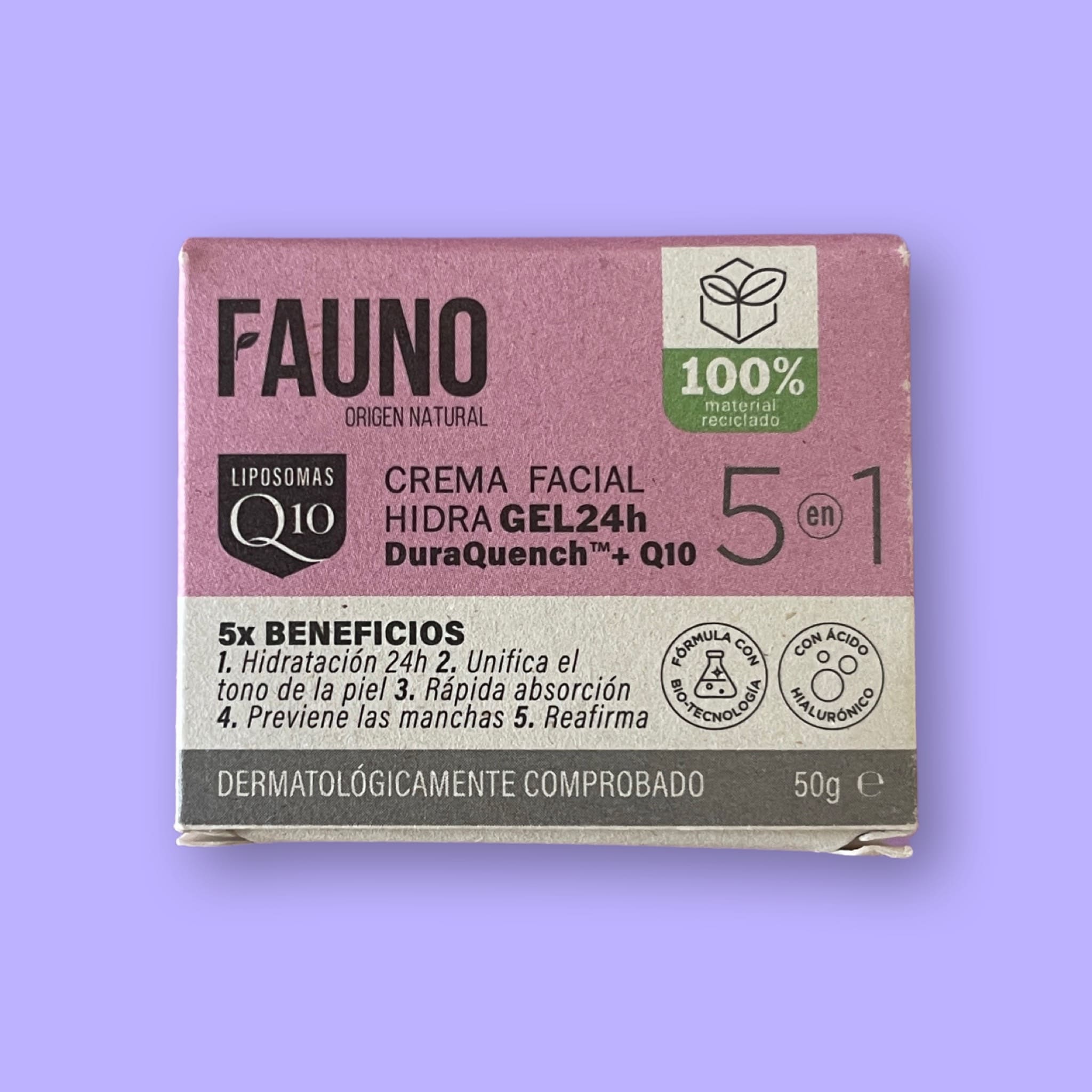 Crema Facial Hidra Gel 24h 50 gr. Fauno