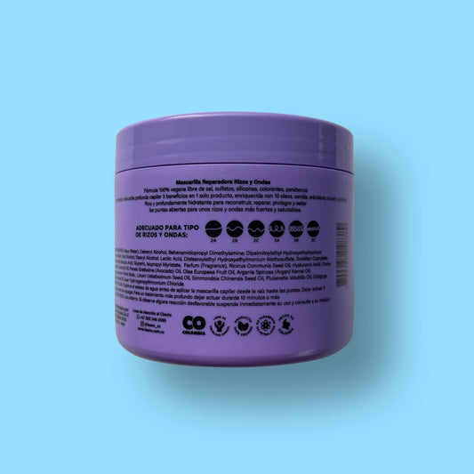 Mascarilla Profunda 10 Oleos Rizos y Ondas Fauno 300 ml.