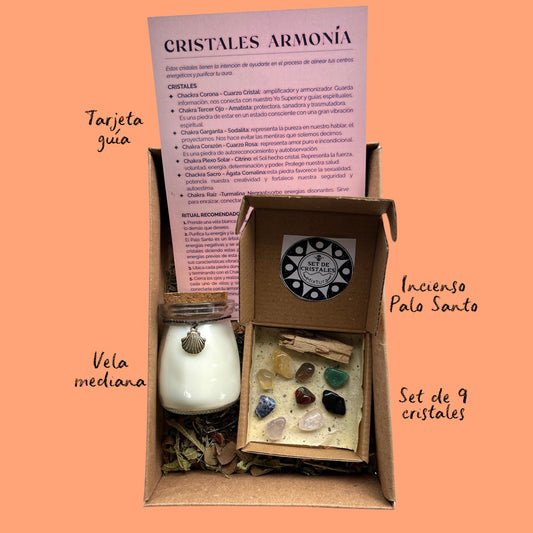 Kit Cristales Armonía - Ayurveda Ancestral