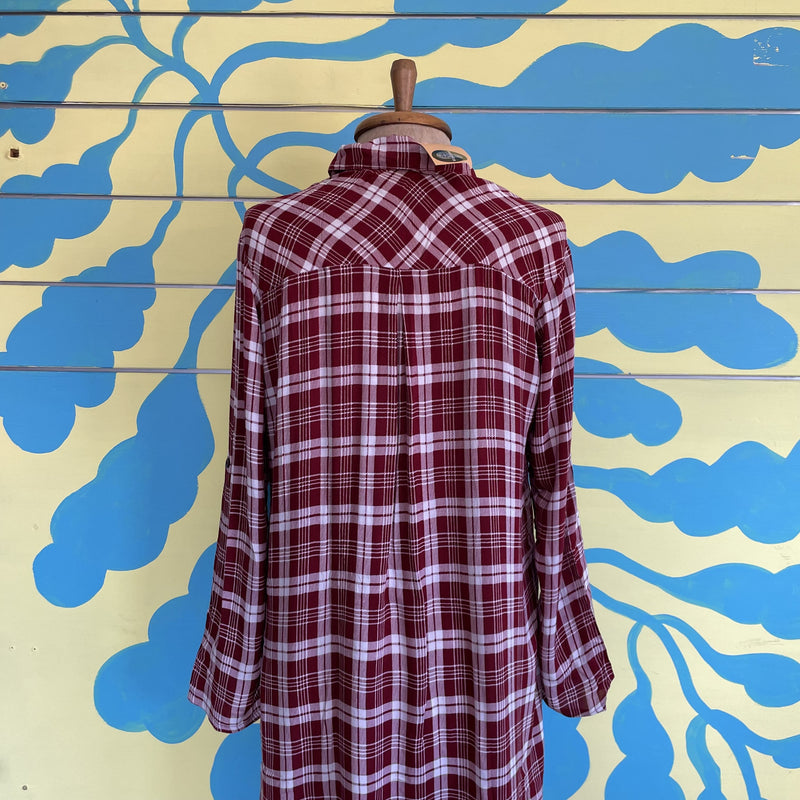 Camisa Leñadora Larga Roja y Blanco - Image 4