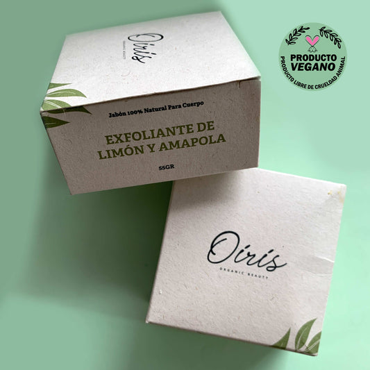 Jabón Exfoliante de Limón y Amapola Oiris 55 gr.